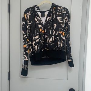 Adidas zipup with hood. Butterfly details